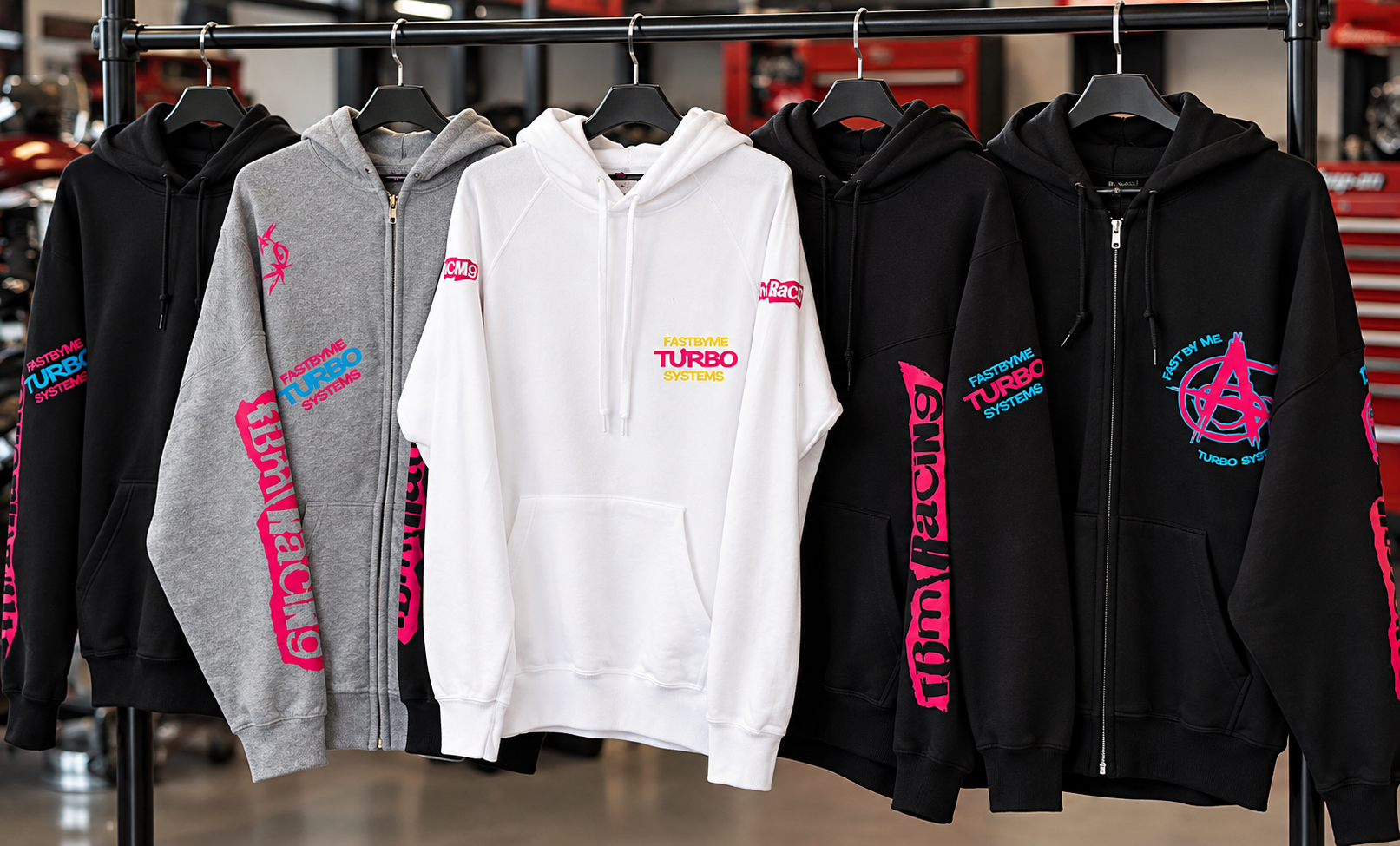 FastByMe branded hoodies and clothing